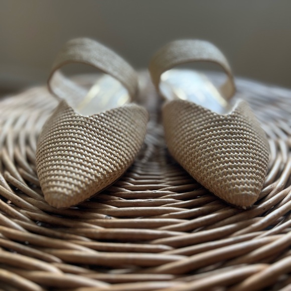 Jessica Simpson Lujane raffia slip on sandals - Picture 3 of 8